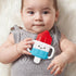 Itzy Ritzy Cold Teether - Itzy Cool Teether with Handles & Removable, Textured Teething Toy (Hero Pop)
