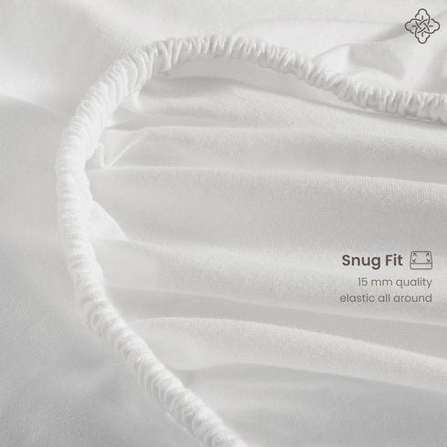 Muslin Fitted Sheet & Jersey Waterproof Mattress Protector | GOTS Certified Organic Cotton | Crib