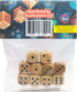 STAHLHAMMERS 10 Pack Set 16mm 6 Wooden Dice - Standard Sided - Perfect for Board Games and RPGs