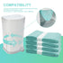Zippland 330 4 Count Diaper Pail Liner Refills Bags Compatible with Janibell Akord Series Adult Diaper System, Green