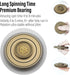 Freelove Viking Pirate & Gossip Design Fidget Spinner, Copper Metal Spinner Toy for Adults, Brass