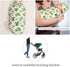 Sets Watercolor Shamrock Newborn Swaddle Blankets Hat Soft Baby Receiving Blanket Swaddle Sack for Baby Shower Infant