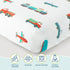 Set Wildkin Toddler Sheet Soft Microfiber, Fitted & Top Sheet, Pillowcase - Trains, Planes, and Trucks