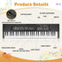 MusicForset 61 3 4 5 6 7 8 Keys Kids Piano Keyboard Toy with Mic Portable Electronic Piano for Girls Boys Beginners