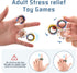 12Pcs 8-12,Fidget Magnetic Adults Fidget Toys Rings,Stocking Stuffers for Kids Spinner Rings for Anxiety Relief Therapy
