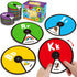 Coogam Interactive Alphabet Spinning Card for Toddler, ABC Letters Numbers Learning Game, Montessori Toy Gift