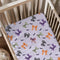 KuphiL10C Halloween Bows Bats Pattern Baby Sheets for Crib, Unisex Fall Winter Holiday