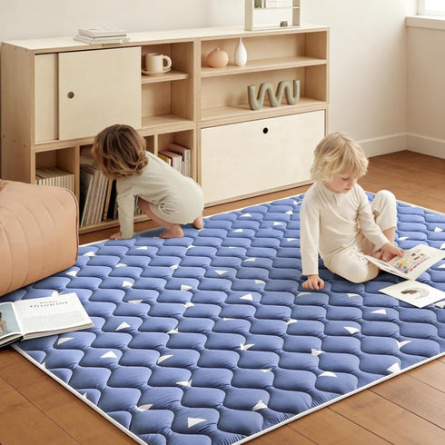 59x59 Inch Tummy Baby Play Mat, Thicker and Larger Non-Slip Cushioning Foam Playmats for Babies,Toddlers, Infants, Play