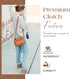 Eco-Friendly Vintage Tan Diaper Bag Clutch - Chic Solution for Parents