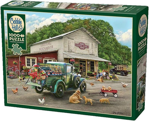 Cobble Hill 1000 Piece Puzzle - General Store - Sample Poster Included