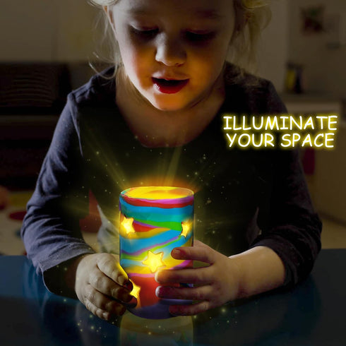 6 7 8 9 10 11 12 8-12 MHMYDIS Make Your Own Clay Luminaries - Arts and Crafts kit for Boys Girls and Teens Age Year Old