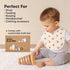 8-Pack 0-24 (Mesozoic) Organic Baby Bibs for Boys, Girls - Soft Cotton Drooling and Teething Bibs for Baby Girl & Boy