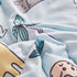 Joyreap 4 Set, Piece Toddler Bedding Cute Dinosaur on Light Blue, Ultra Soft Microfiber Toddler Comforter for Kids Boys