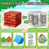 HOTERA 103PCS 1 inch Set, 3 4 5 6 7 8 Magnetic Blocks Magnetic Building Blocks, Magnet Tiles Stacking Cubes Toy