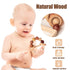 Wooden Baby Rattles 0-6 Months, Montessori Color Rings for Newborns 6-12 Months, Toddler Toys 1-3