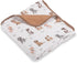 LollyBanks Baby Quilt Blanket, 100% Cotton Muslin Blankets for Boys and Girls,