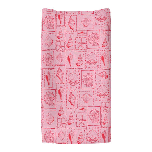 Summer 32''16'' Vintage Pink Seashells Starfish Baby Changing Pad Covers for Boy Girl Boho Beach Conch Fitted Change