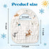 Zainpe 6Pcs Snap Muslin Cotton Baby Bibs Infants Feeding Bib Adjustable Burp Cloths Soft Drool Bibs for Toddlers Girl Boy