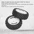 Alomejor 2Pcs Rubber RC Car Rear Tires Rear RC Wheels Tires Set for 124007 Remote Control Car