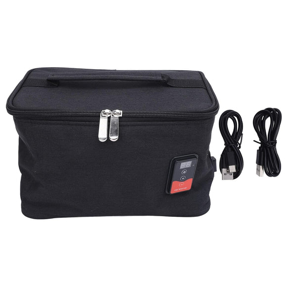 MOTOULAX USB Food Warmer Bag Multifunctional Car Baby Bottle Warmer Bag Adjustable Temperature