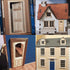 UZPDWK Decoration-1: 12 Dollhouse Windows, Wooden Miniature Dollhouse Furniture Window Frame for Dolls Houses Scale