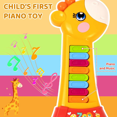 1 2 12-18 1st Marstone Toys for Year Old Boy and Girl Birthday Gift: Baby Musical Guitar Piano Toys Month with Animal