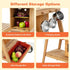Playset Costzon Mud Kitchen with Removable Umbrella, Wooden Play Kitchen with Wheels, Sink, Accessories, Toddler
