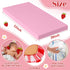 Hahafelt 4 Pack 52'' 28'' Set Strawberry Baby Crib Fitted Sheet for Girls x Strawberry Stretchy Neutral Fitted Crib