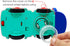 Transparent Train Toy - Interactive Electric Music Train with LED Light for Tummy Time Crawling Baby Toys