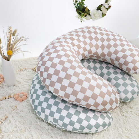 2 Pack DILIMI Nursing Pillow Cover, Stretchy Removable Case for Breastfeeding Pillows, Ultra Soft Comfortable Slipcover