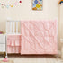 3-Piece Set Set Pink Crib Bedding for Girls - Ultra Soft & Skin Friendly Baby Girl Bedding Crib Includes Crib
