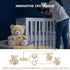 9 BEREST Sleeping Bear Baby Sleep Soother- Mom's Heartbeat White Noise Machine Infant Stuffed Animal Bear Toy Sleeping