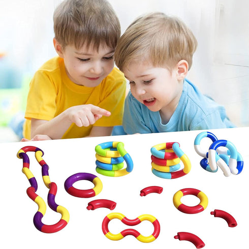 Generic 6PCS Sensory Fidget Toys - Multicolor Twisty Fidget Toys for Adults, Boys, Girls for Relaxation, Anxiety Stress