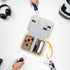 Canboc Carrying Case for Anbernic RG405V Retro Handheld Game Console, Yellow Storage Box with Mesh Pocket for Cable, SD