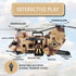 26 PCS Army Men Helicopter Carrier Toys, Military Soldier Action Figures, Jumbo Transport Aircraft with Lights & Sound