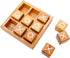 Wooden XO Blocks Tic Tac Toe Board Game by BSIRI - Ideal for Kids and Family Game Night, Unique Gifts