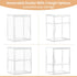 Countertop 2 Baby Bottle Storage Organizer for Cabinet, Tiers Nursery Clear Acrylic Bottles Station Organizers