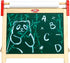Easy Playhouse Wooden Table Top Easel for Children, Double Sided White Board and Chalk Board with Accessories