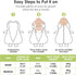 Beberoad Love Baby Swaddles, Cotton Wearable Blankets with 2-Way Zipper & Silent Velcro for 0-3 Months (Stars)