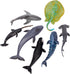 TOYMANY 24pcs Mini Ocean Animal Figurines, Realistic Cake Toppers with Sharks, Whales & Octopus for Kids' Parties and
