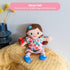 10-inch Velboa Tiger Tribe Matilda Rag Doll Brown Hair Soft Fabric Flower Dress Ideal Newborn Toddler Cuddly Toy Safe