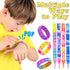 100Pcs Pack,Fidget SUNPROUND Pop Bracelet, Party Favors for Kid, Pop Wrist Strap Fidget Toys Toys for Girils Boys, as