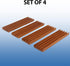 Set 4 GSE Games & Sports Expert Domino of Wooden Domino Trays Holders Organizer - Premium Tiles Holder Racks