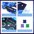 Video Game Toss Games: Level Up Game Controller Banner Backdrop with 3 Bean Bags for Kids - Blue Gaming Party Supplies