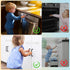 YOLCAR 2 Pack 3M Safety Locks Duo - Fridge Locks for Kids, Adjustable Adhesive Cabinet Locks, No Drilling