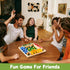 Elanbells 12 Inch 2-4 Shut The Box Dice Game Upgraded Player Wooden Dice Game Math Addition Games Close The Box Family