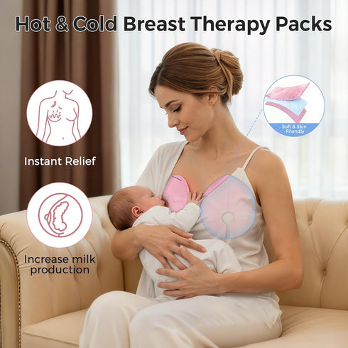 60 Set 50 Packs Breastfeeding Care Kit for Nursing Moms, Piece Complete Gift with Milk Collector, Storage Bags
