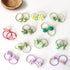 WillingTee 120pcs (60 pairs) Mix Colors Girl's Soft Rubber Bands Hair Ties for Kids, Infants, Toddlers, Teens