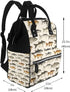 TZTTZT Backpack, Mommy Realistic Style Fish Print Diaper Bag Toddler Baby Girl Boy Diaper Bag for Mom Dad, Bags Travel