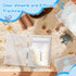 WYKOO 6 Pack Clear Freezer Breast Milk Storage Organizer Flat Breast Milk Freezer Storage Organizer Breastmilk Freezer
